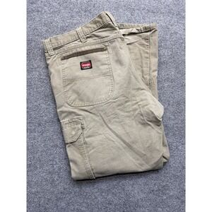 Wrangler Workwear Double Knee Pants Size 40x32 Mens Y2K Green